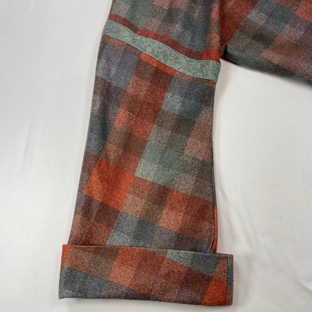 Nardis Vintage Plaid Wool Blend Button Up Shirt Jacket Brown Gray Women’s M - Picture 4 of 7
